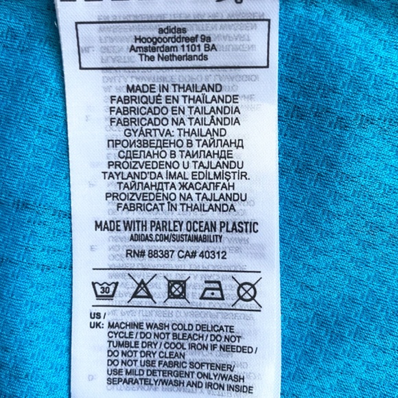 Adidas Primeblue Women's Y-Dress Tennis Dress, Sonic Aqua - Picture 9 of 9